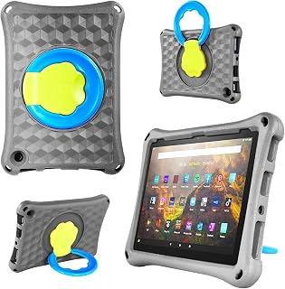 GTOMY Case for 11 inch 2023 Tablet, Lightweight Shockproof 360 ° Rotation Handle Stand Portable Kids Case Not for iPad/Andriod/Samsung 11" Tablet (Grey)