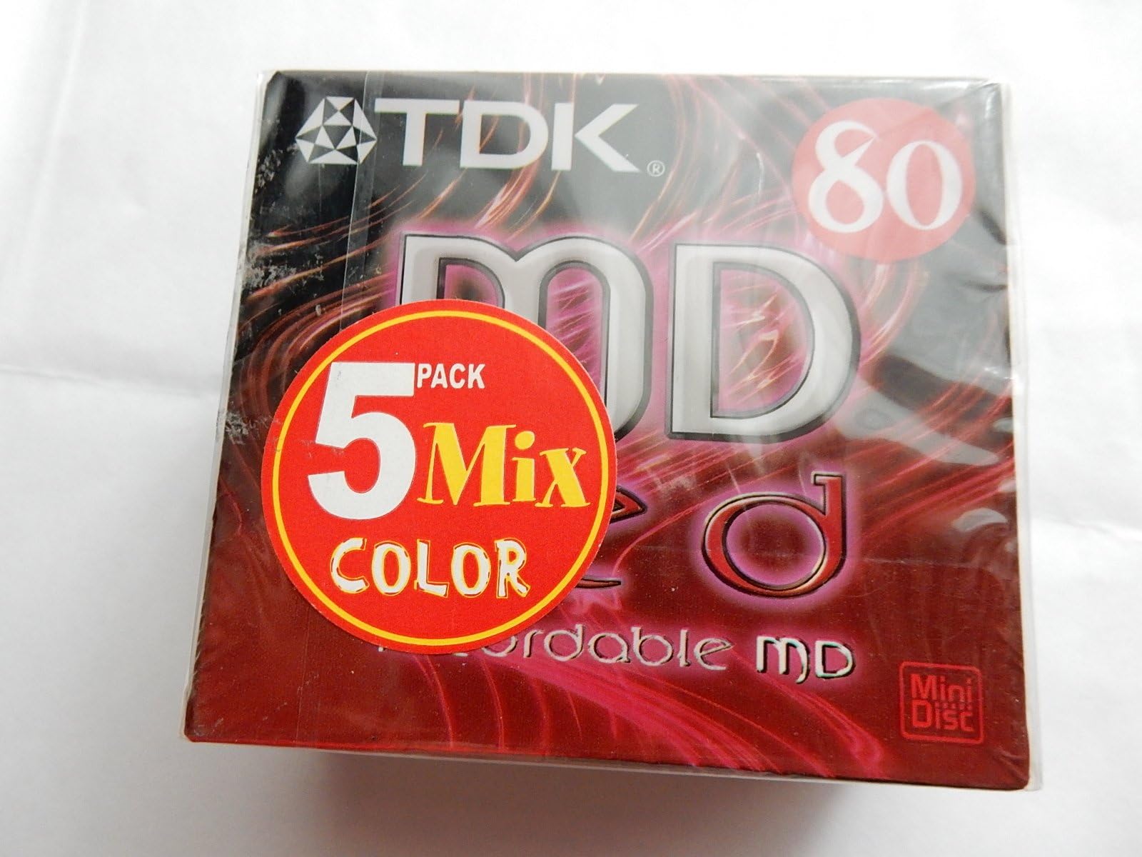 Lot De 4 Minidiscs TDK M 80 Minutes - Transparent/blanc - Occasion En