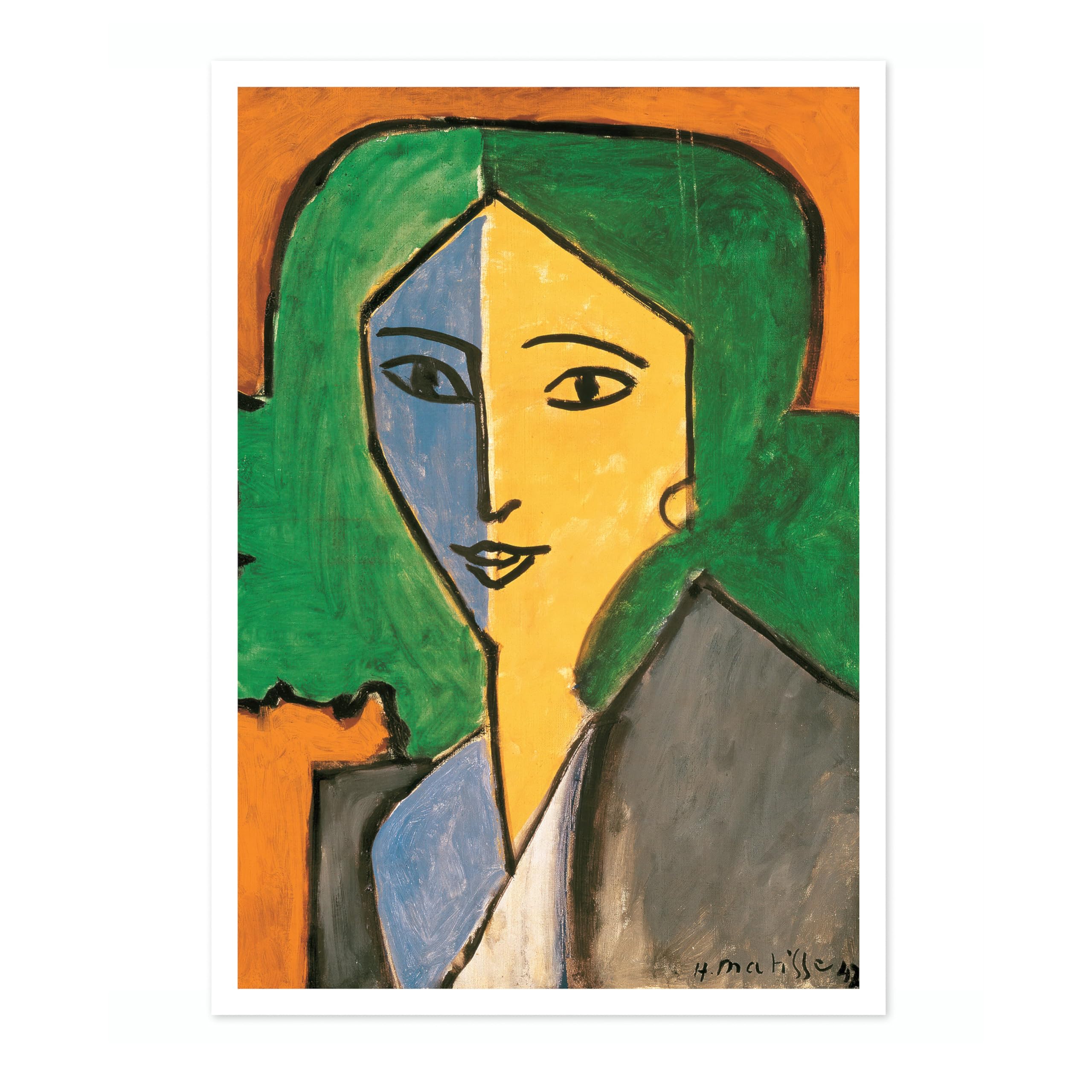 Portrait Of Lydia Delectorskaya Henri Matisse Poster. Classic Art Painting Print, Art Exhibition Neutral Wall Art, Modern Minimalist Home Decor Picture, Archival Matte, A3 (Print Only) - 42x29.7cm