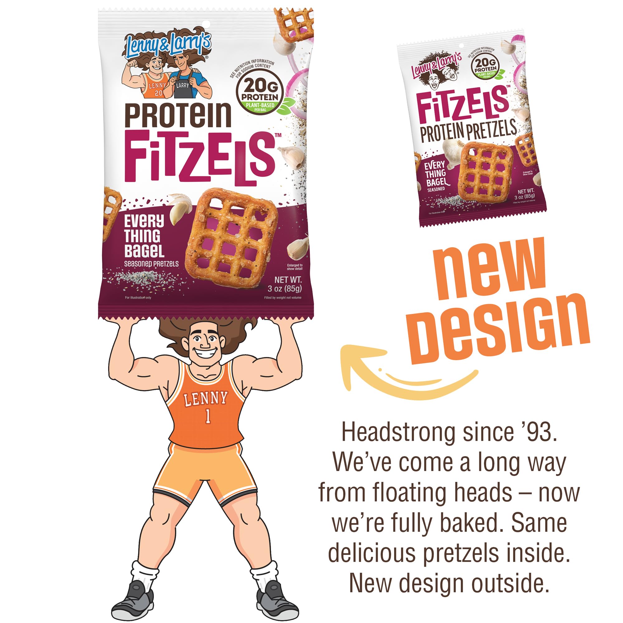 Fitzels Protein Pretzels (8x85g) Everything Bagel