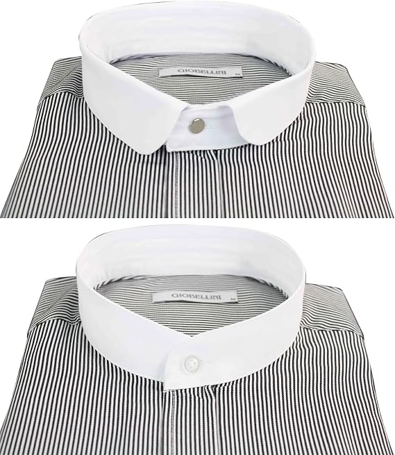 Mens Retro 1920s Shirt Vintage Classic 