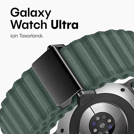 Perforated Model Trail Loop Soft and Lightweight Fabric Cord Compatible with Teknoft Samsung Galaxy Watch Ultra 47mm