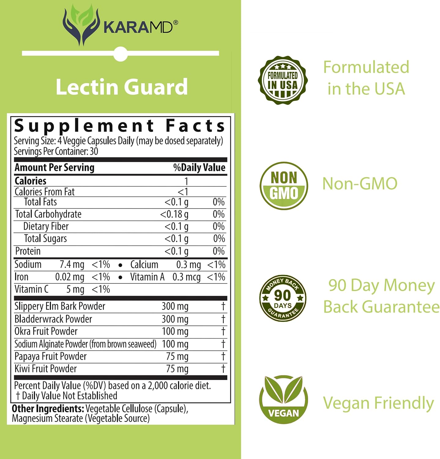 Buy KaraMD Lectin Guard Doctor Formulated Natural Lectin Blocker