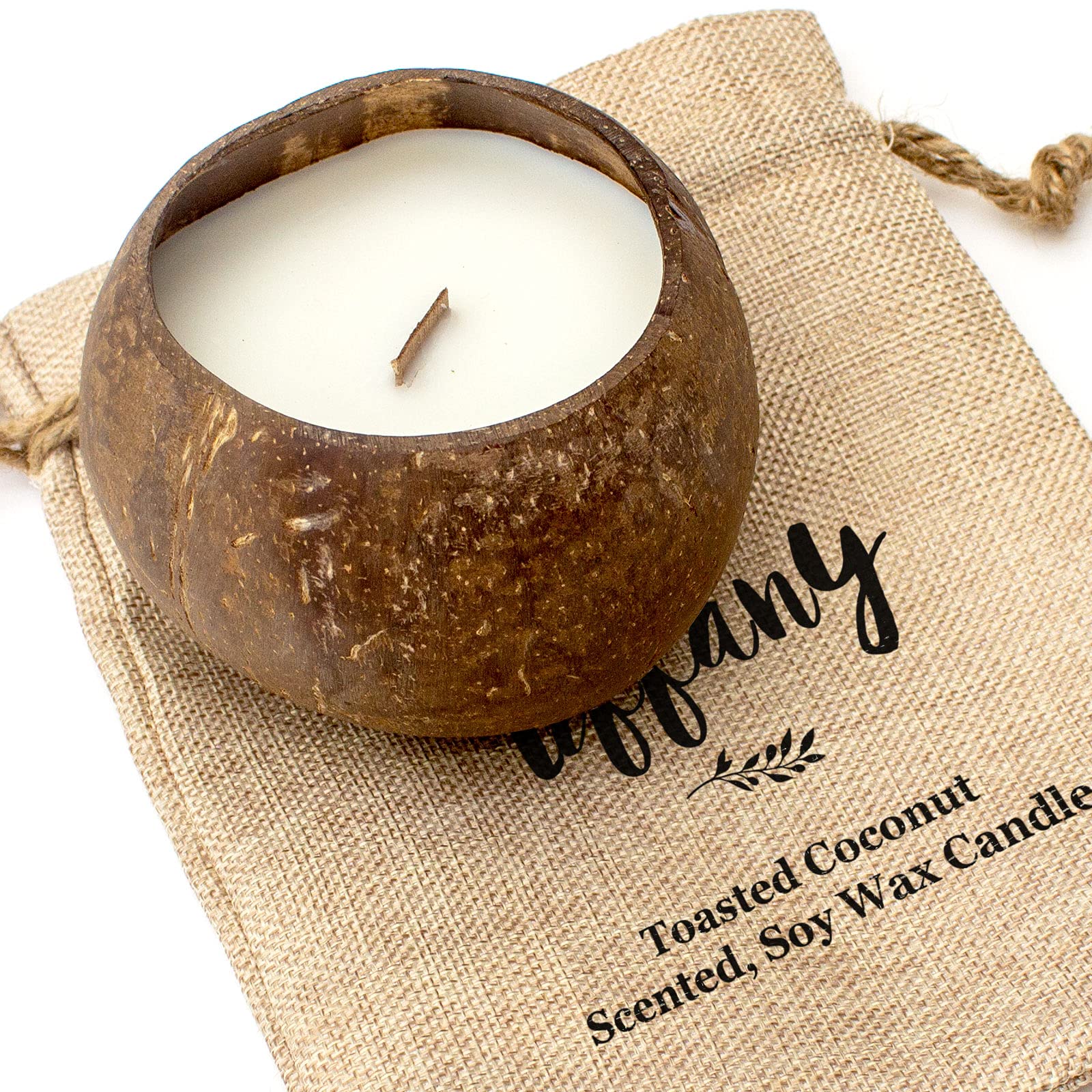 Big Red Egg Coconut Tiffany - Bowl Candle – Toasted Scented - Soy Wax - Hand Poured - Gift Present