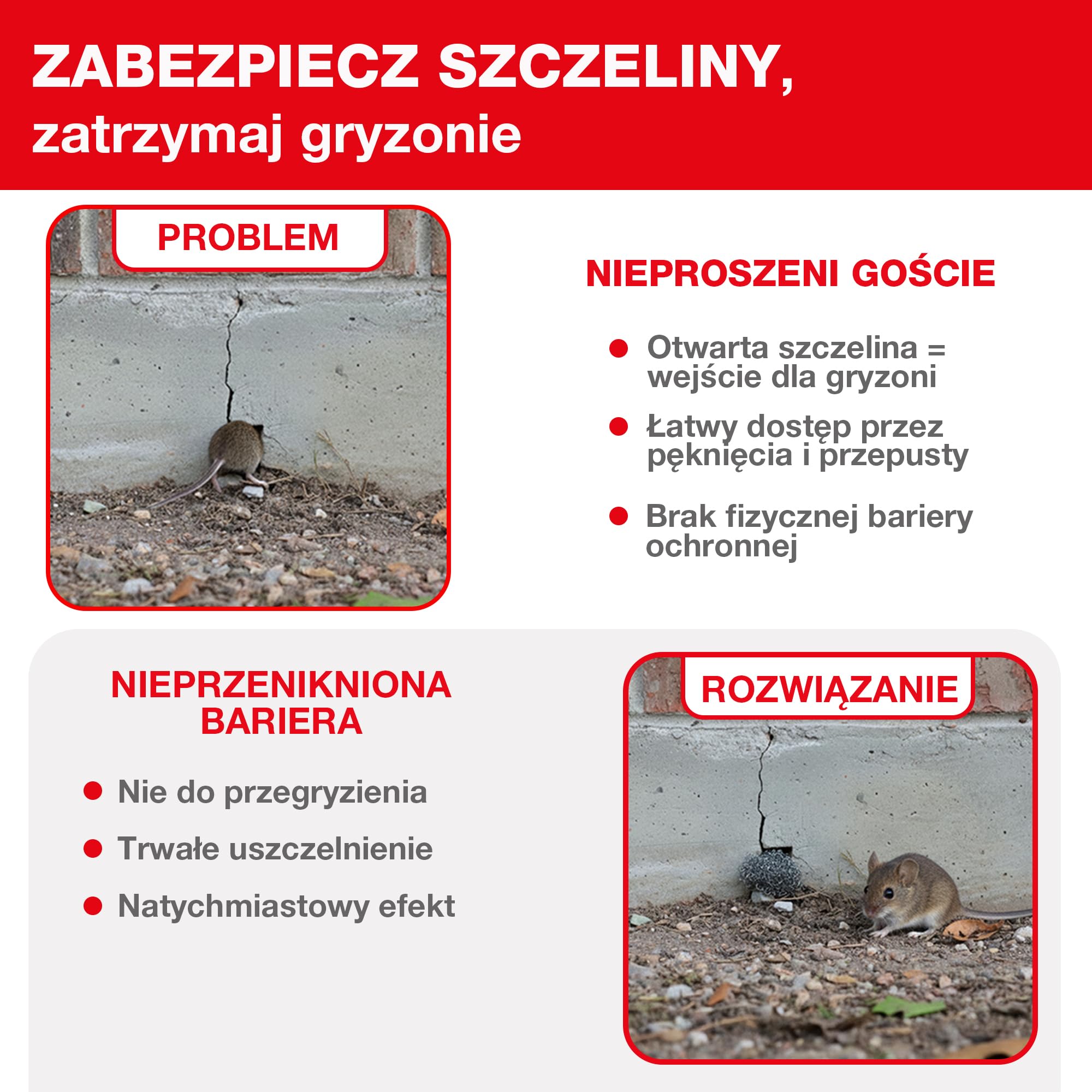 SWISSINNO Wełna stalowa do ochrony przed gryzoniami, szkodnikami i owadami - 100% nieprzenikalna bariera-nadaje się do zwalczania myszy, szczurów, chrząszczy, ptaków i ślimaków - Długość 50 cm