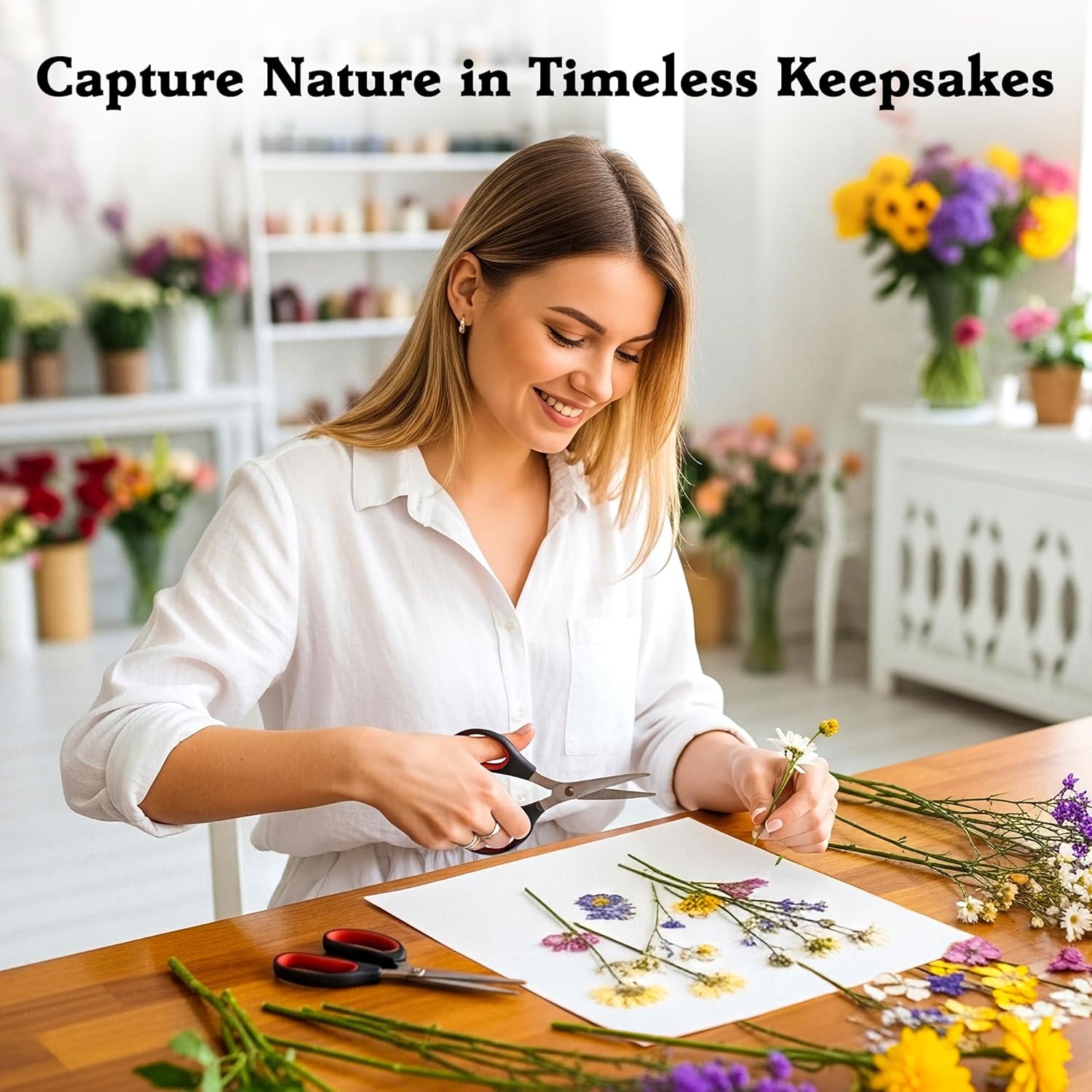 Aboofx Extra Large Flower Press Kit for Adults, 15"x 15" 6 Layers Wooden Flowers Pressing for DIY Easter Theme Pressed Flowers Art, Big Flower Preservation Kit for Frame Bookmark Resin Craft Projects