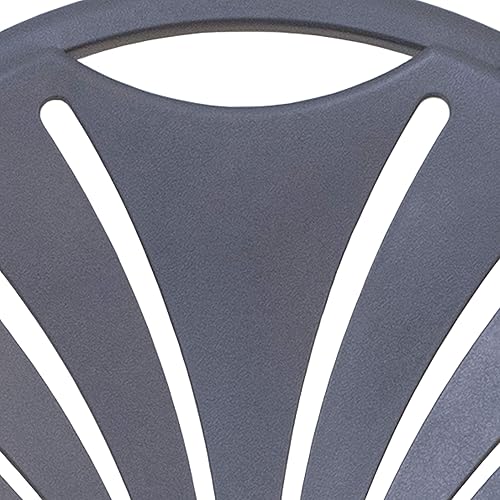 Miniatura 66 de Flash Furniture HERCULES Series - Silla plegable con respaldo de plástico de carbón de 650 libras, 8 unidades Carbón vegetal,Negro