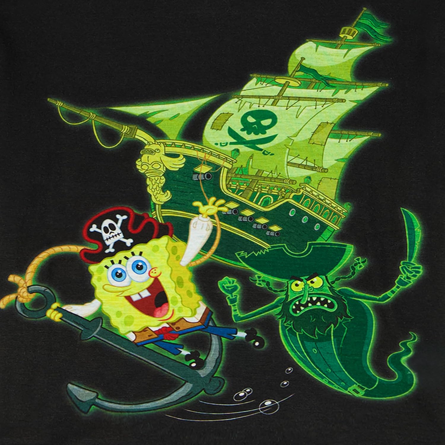 Nickelodeon Boys' Spongebob Squarepants Movie 2-piece Loose-fit Pajama Set, Soft & Comfortable