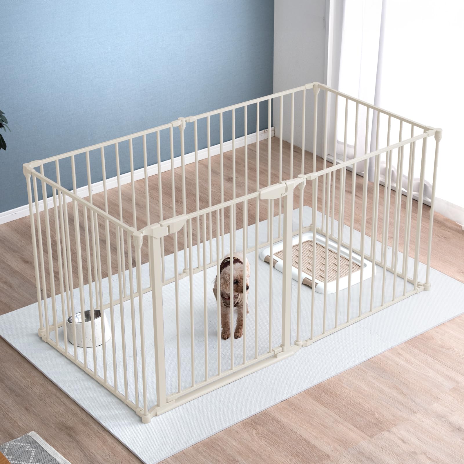 Amazon | タンスのゲン ペットサークル 6枚セット【シニア犬も安心