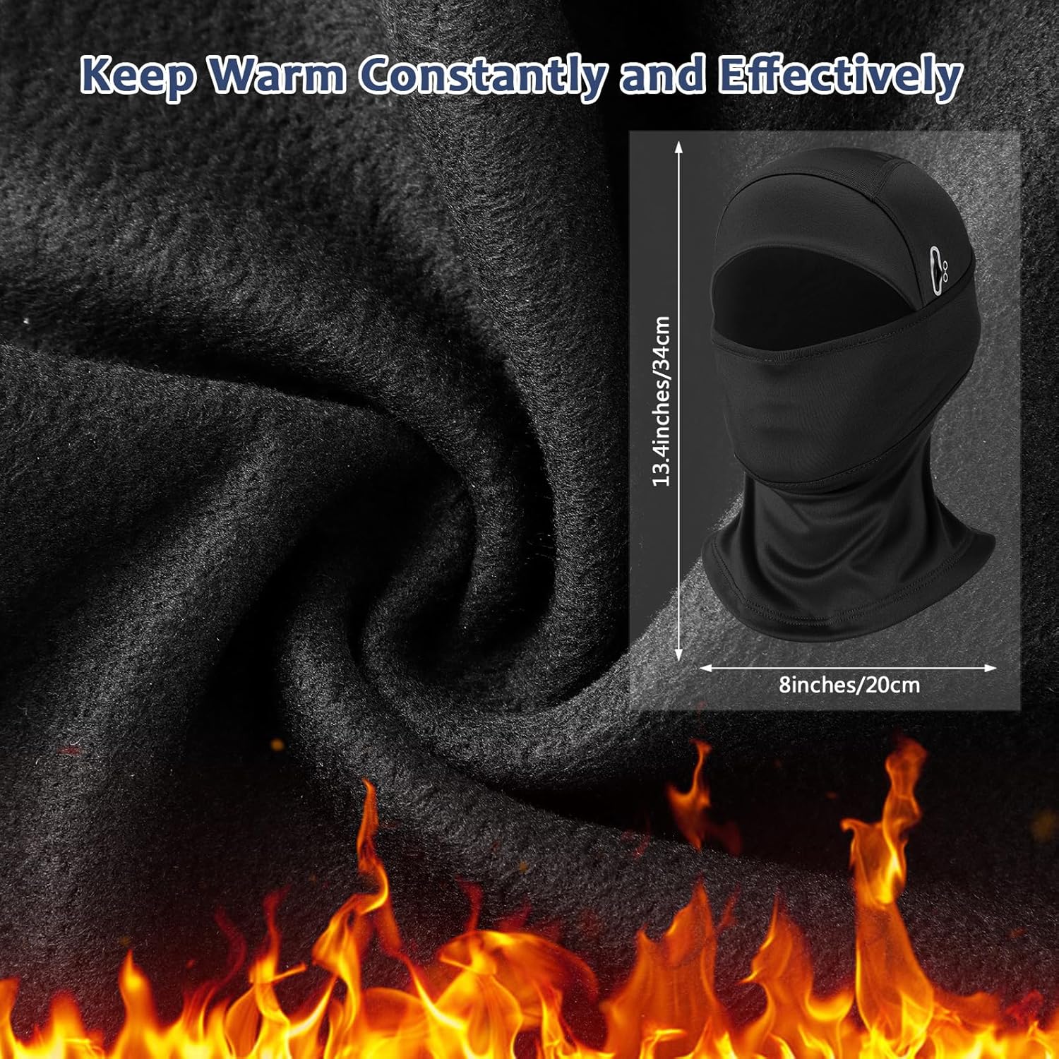 Eurzom 3 Pcs Kid Winter Balaclava Ski Mask for Boy Girl Moveable Windproof Thermal Ski Mask - Image 3