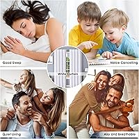 Vista 4 de HOMIDATE Cortinas de algodón texturizadas, juego de 2 paneles de ventana de 50 x 84 pulgadas, elegantes cortinas de baño de 84 pulgadas, cortinas