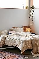 Vista 2 de INDACORIFY Juego de 3 piezas de funda de edredón de algodón copetudo, estilo bohemio, funda de edredón tamaño Queen y King, funda de edredón