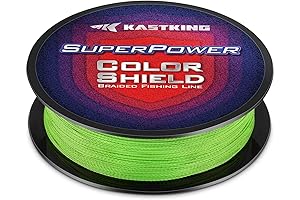 KastKing SuperPower Braided Fishing Line: 100% ColorFast UHMWPE Fiber