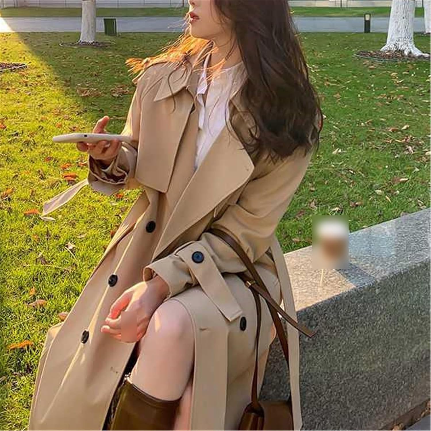 Spring Woman Long Trench Coat Streetwear Loose Cloak Casual Jacket Women's Windbreaker Coat