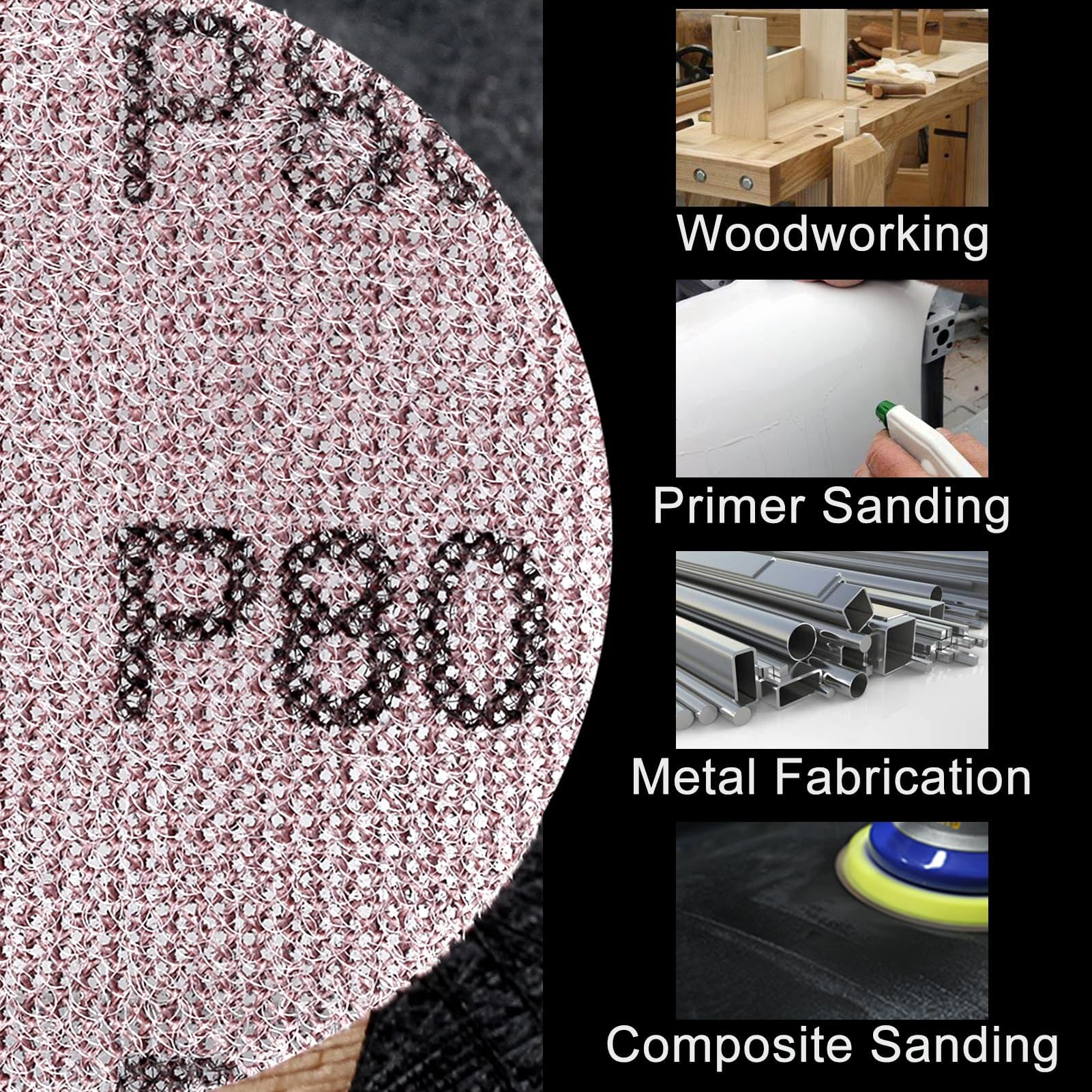 SPEEDWOX Sanding Discs - 25 3" Abrasive Discs -6