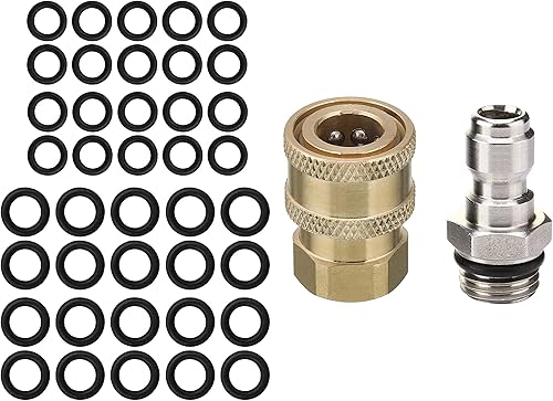 M MINGLE Juntas tóricas para lavadora a presión, juego de adaptadores para lavadora a presión