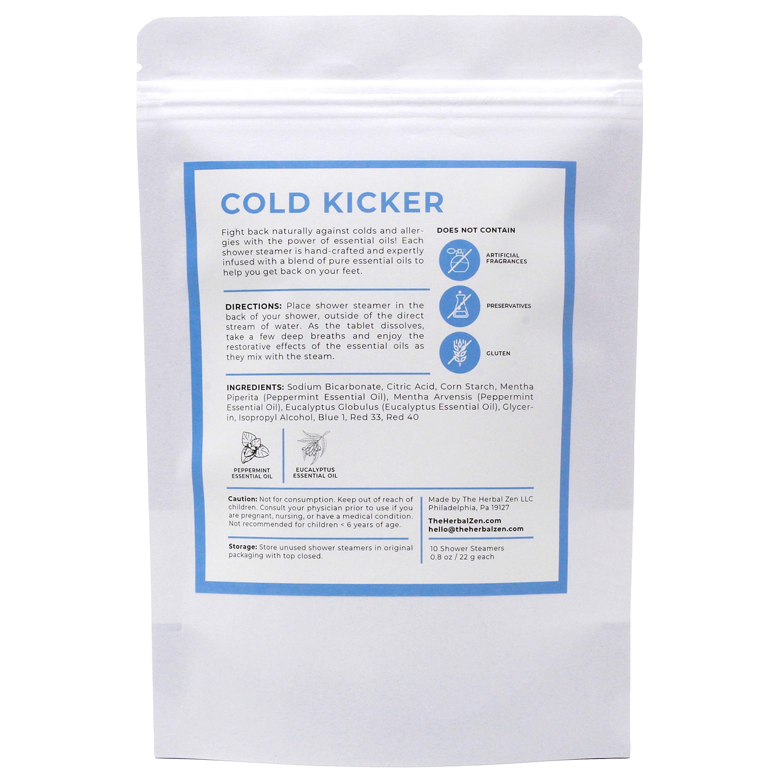 Cold Kicker Shower Steamers with Peppermint and Eucalyptus Essential