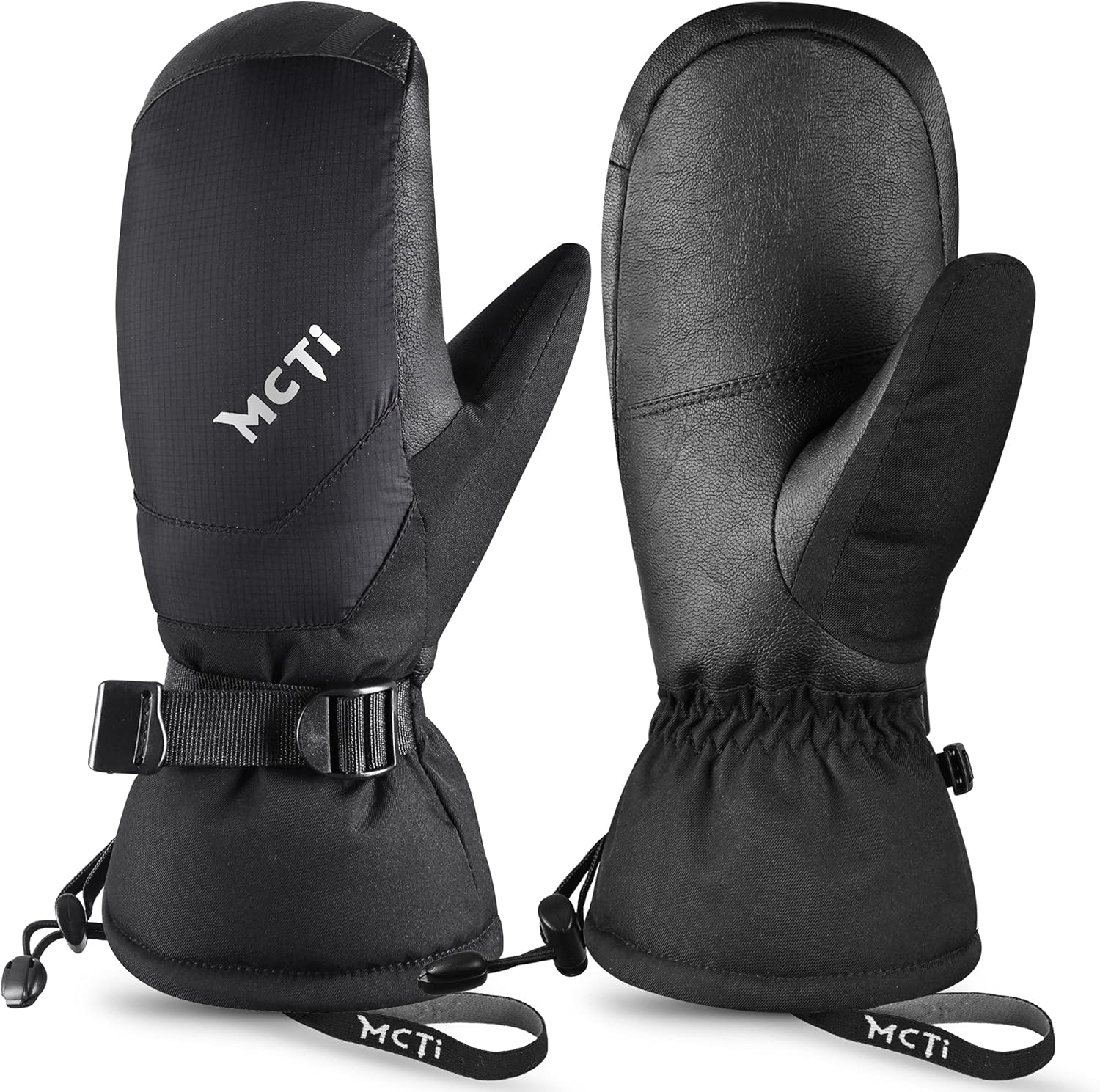 MCTi Ski Mittens Down Mittens Waterproof Touch Screen Winter Snow Mitt for Women