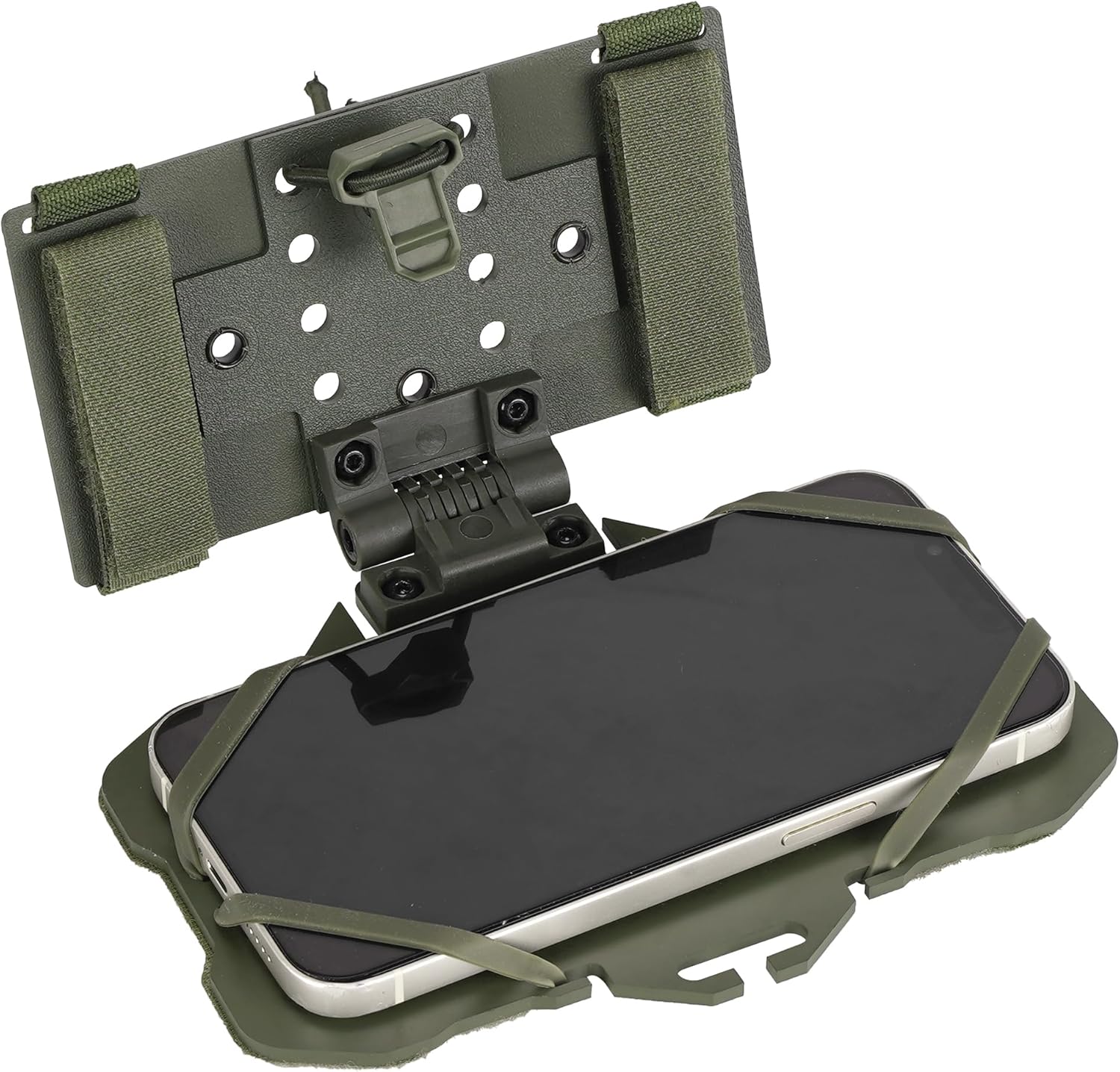 Tactical Phone Holder,Plate Carrier Phone Mount Not Block the Phone Camera Molle Phone Holder for Hunting,Duty,Hiking