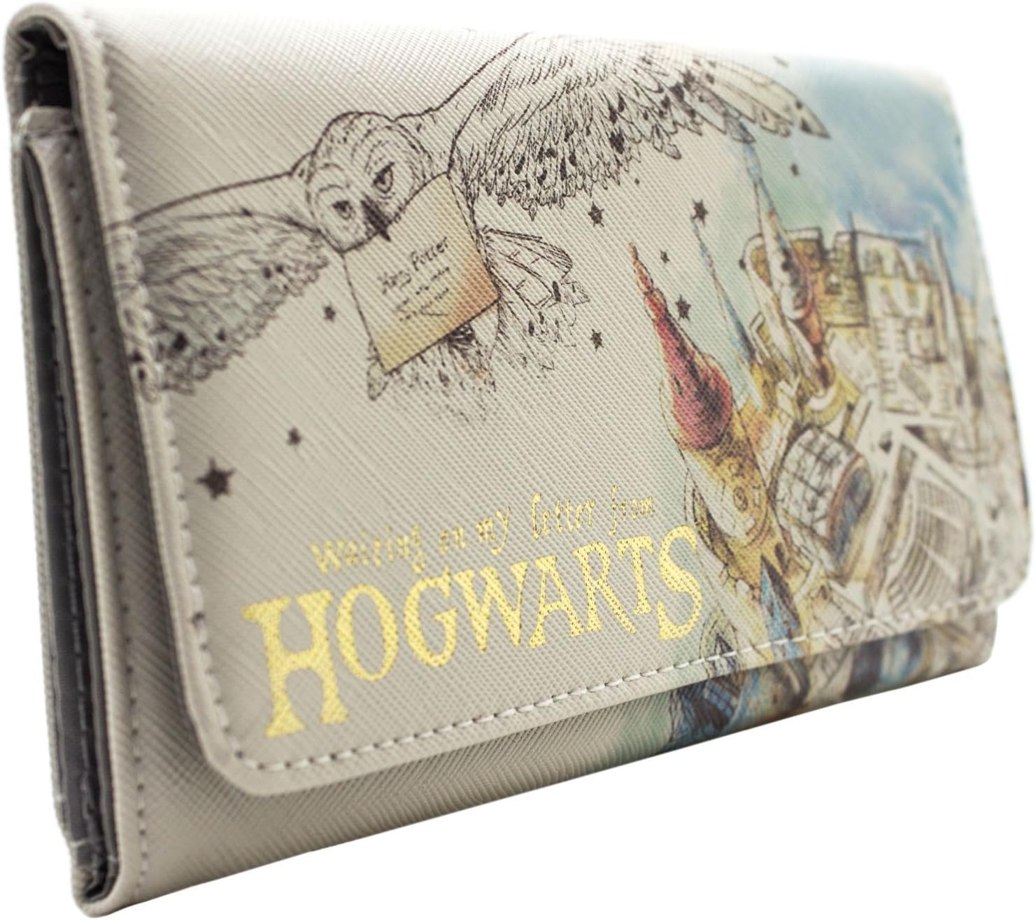 Hogwarts Harry Potter Waiting on My Letter White Wallet, White, One Size, White, Taille Unique