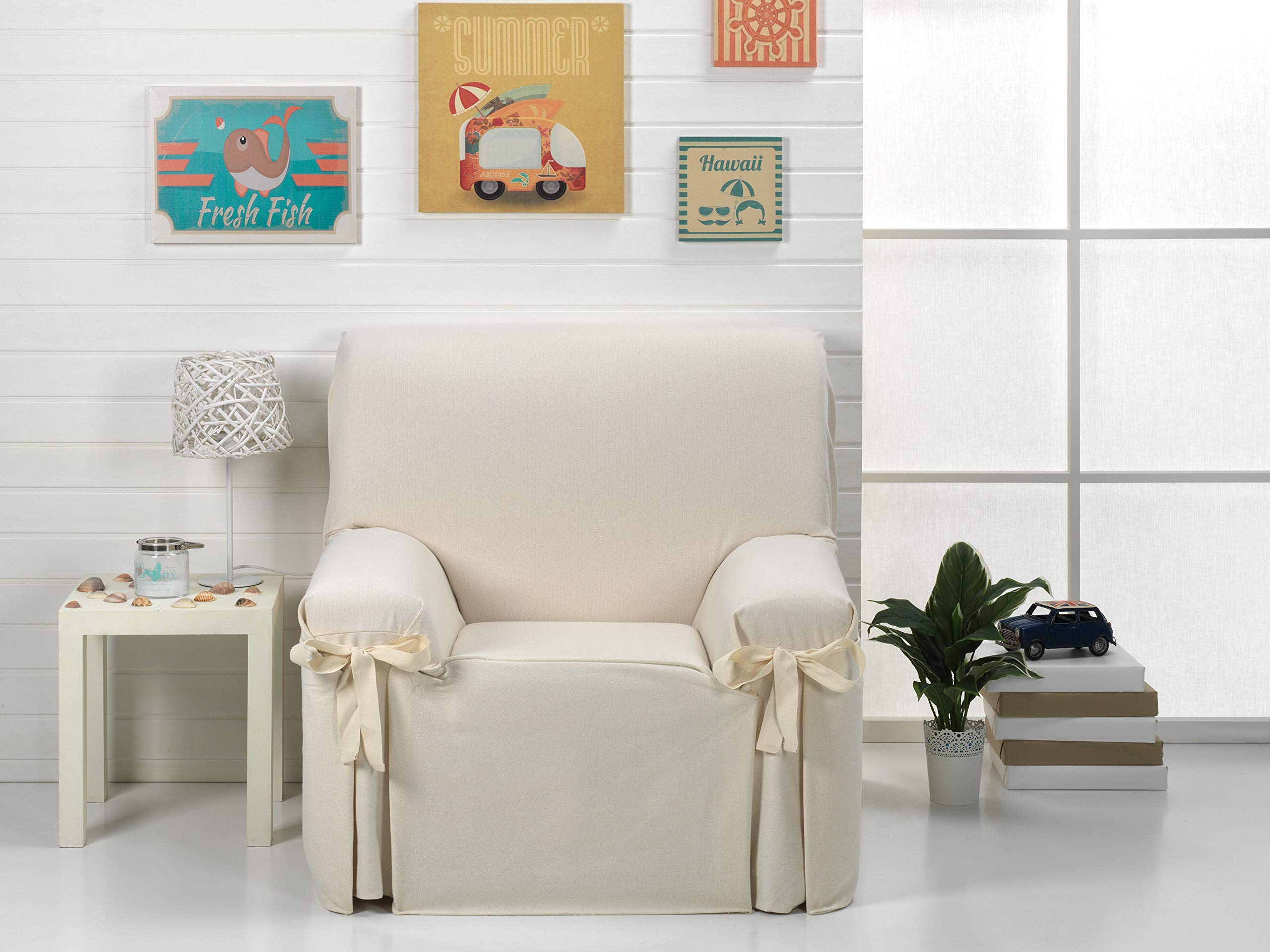 Martina Home Riga Sofa Cover with Bows 1 Space grey - Image 4