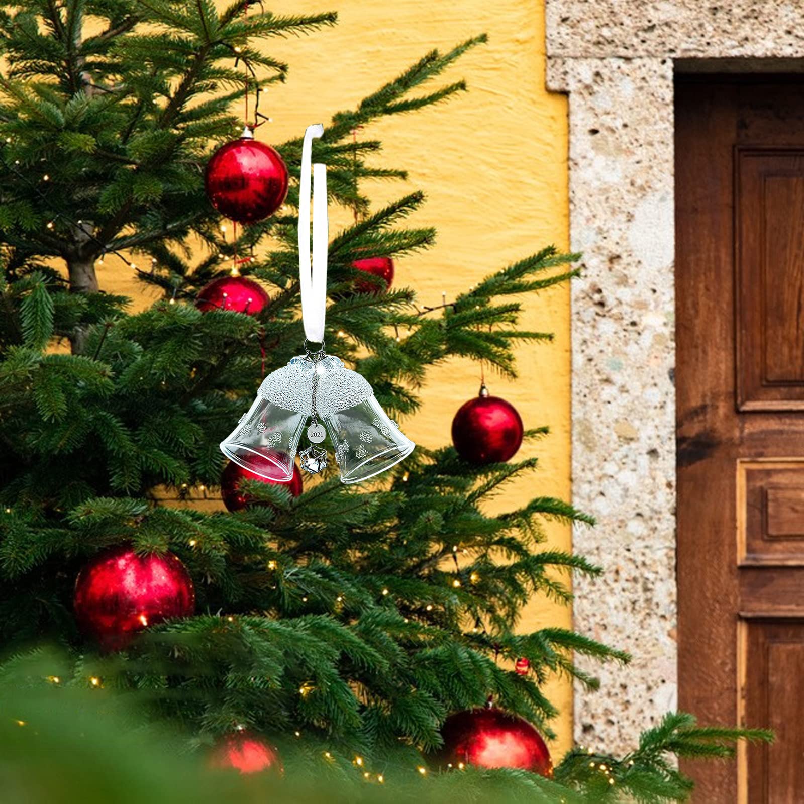 Crystal christmas bell ornaments Clearance