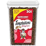 Temptations Cat Treats MixUps Backyard Cookout Flavor Crunchy, Soft Cat Treats, 30 oz. Tub 1.88 Pound (Pack of 1)