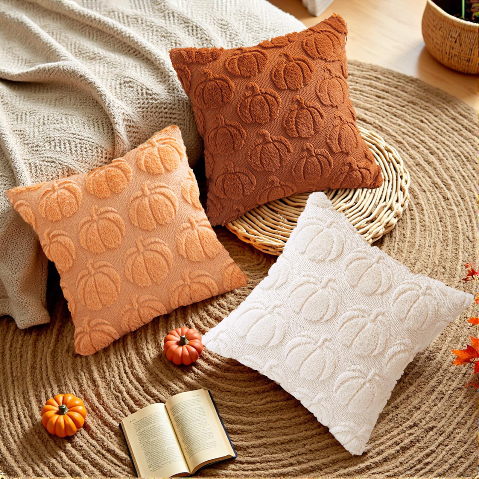 2 Stück Weihnachts-Kissenbezüge 30x50 Cm – Weicher Plüsch, Mit Weihnachtsbaum-Muster, In Rot