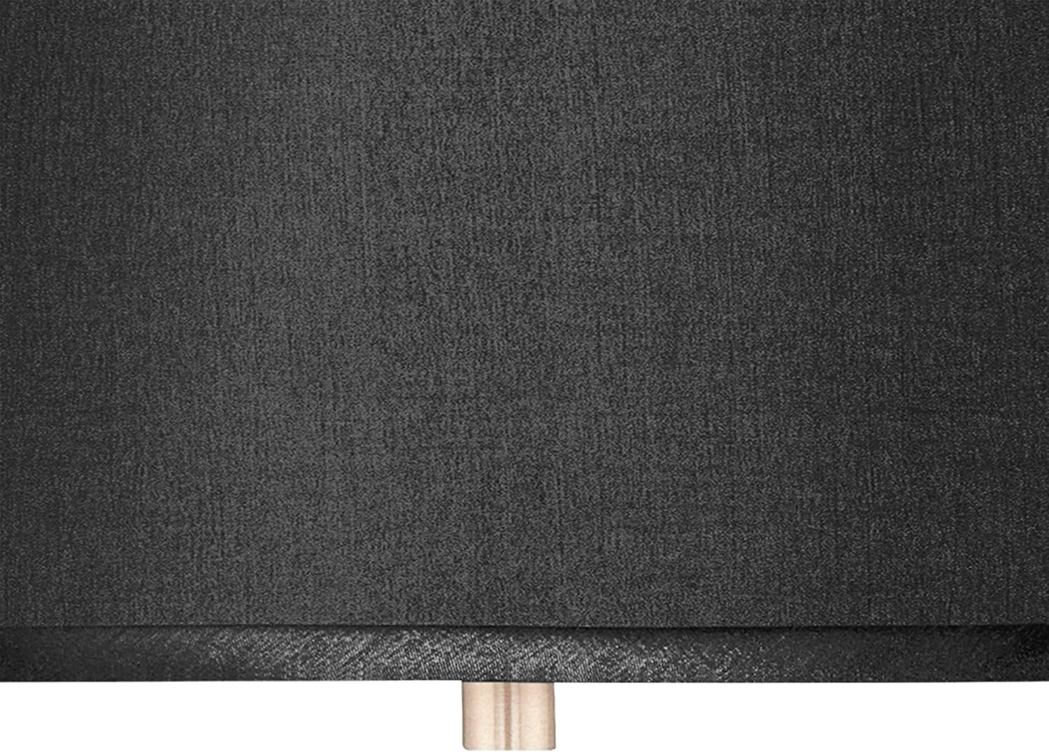 Possini Euro Design Brushed Nickel Pendant Chandelier Lighting 16" Wide Modern Black Faux Silk Drum Shade 3-Light Fixture for Dining Room Living House Home Foyer Kitchen Island Entryway Bedroom