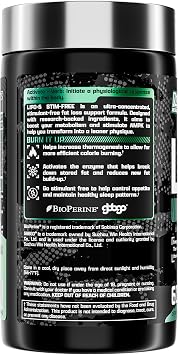 Nutrex Research LIPO SIX Stim-Free Metabolism & Appetite Support Supplement Reduce Hunger | Non-Stimulant Weight Management Supplement for Women and Men 60 Servings