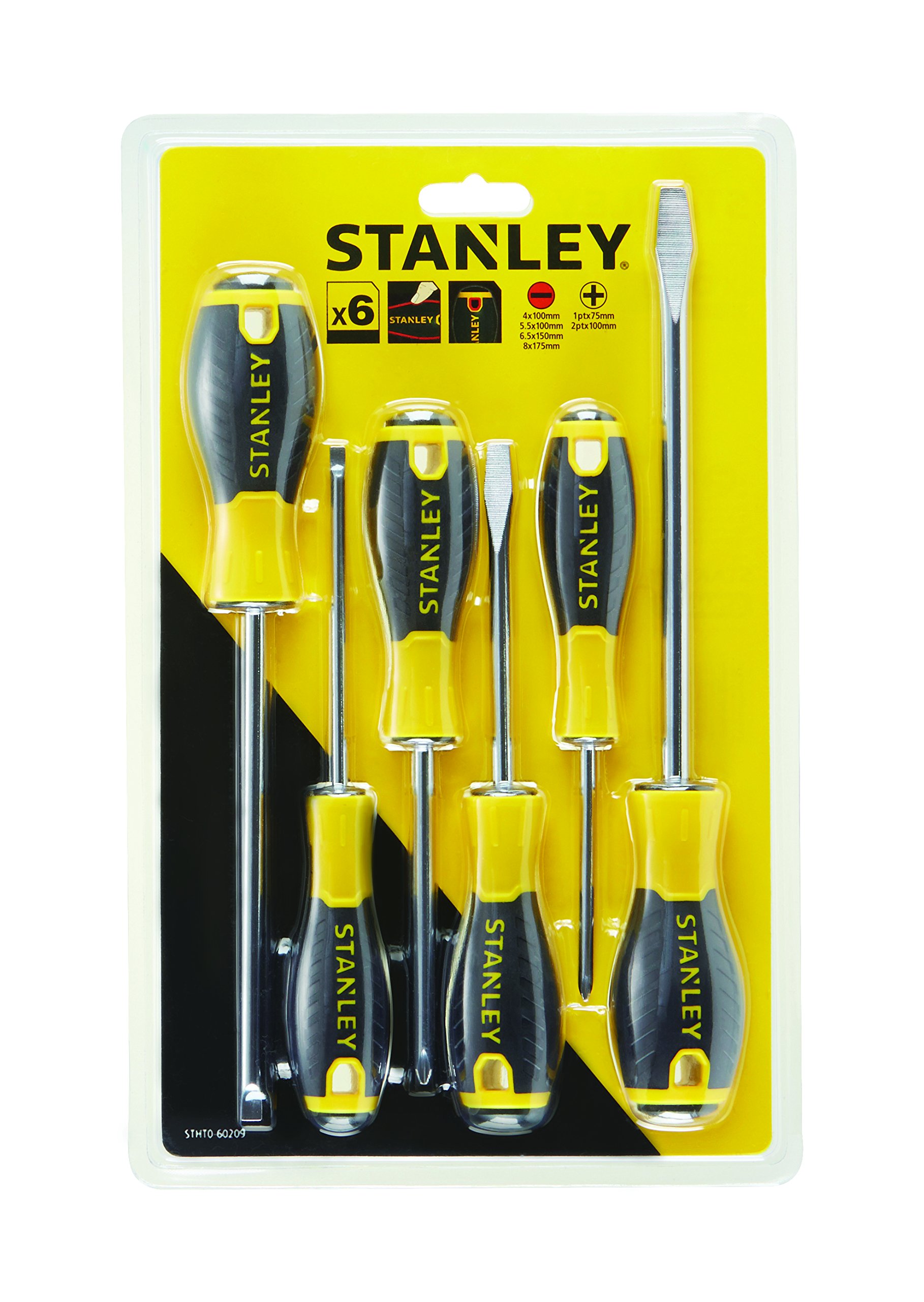 Stanley Sta060209 6 Piece Ph/sl Essential Steel Screwdriver Set from B&Q