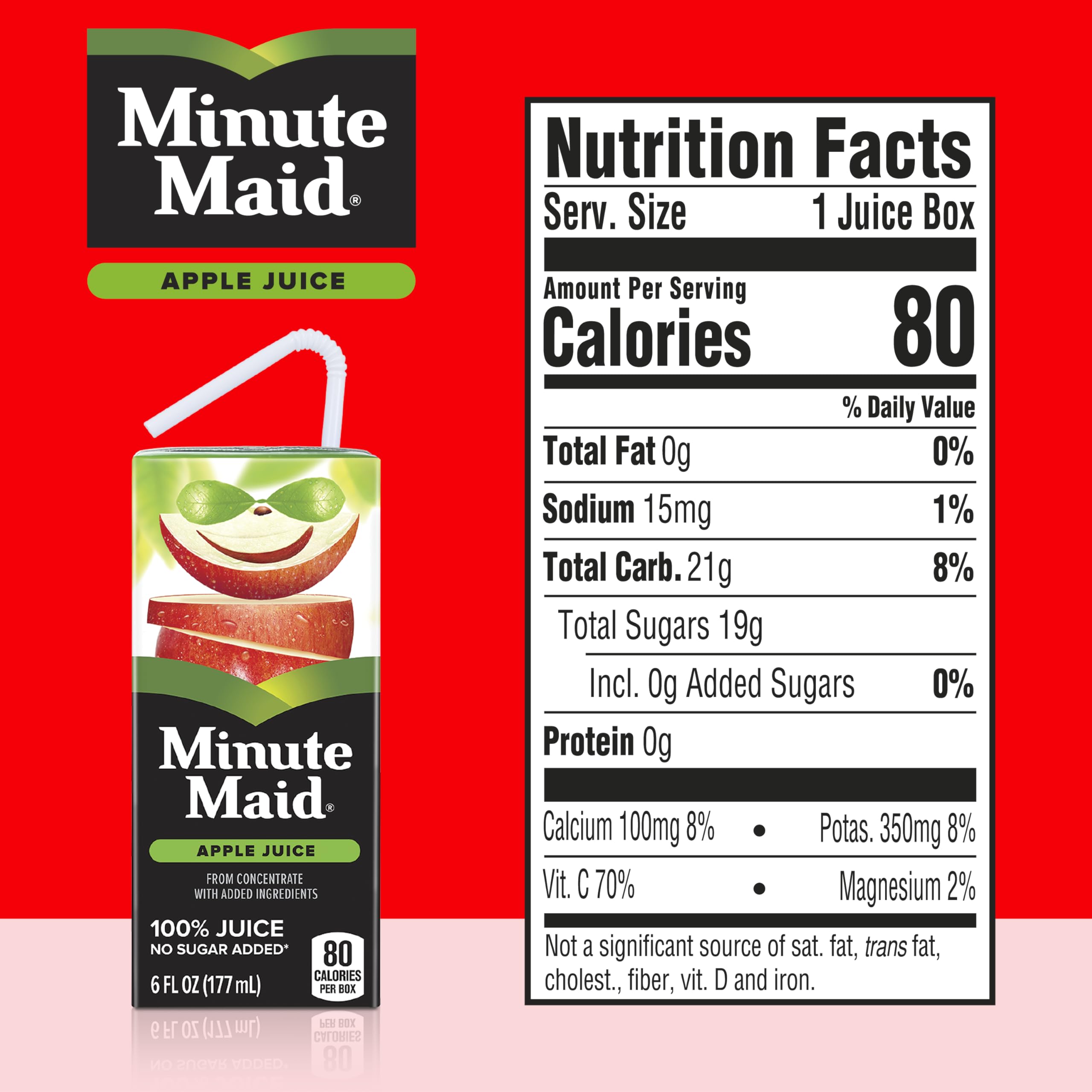 Minute Maid 6oz 8pk Apple w/ Calcium & Vitamin C