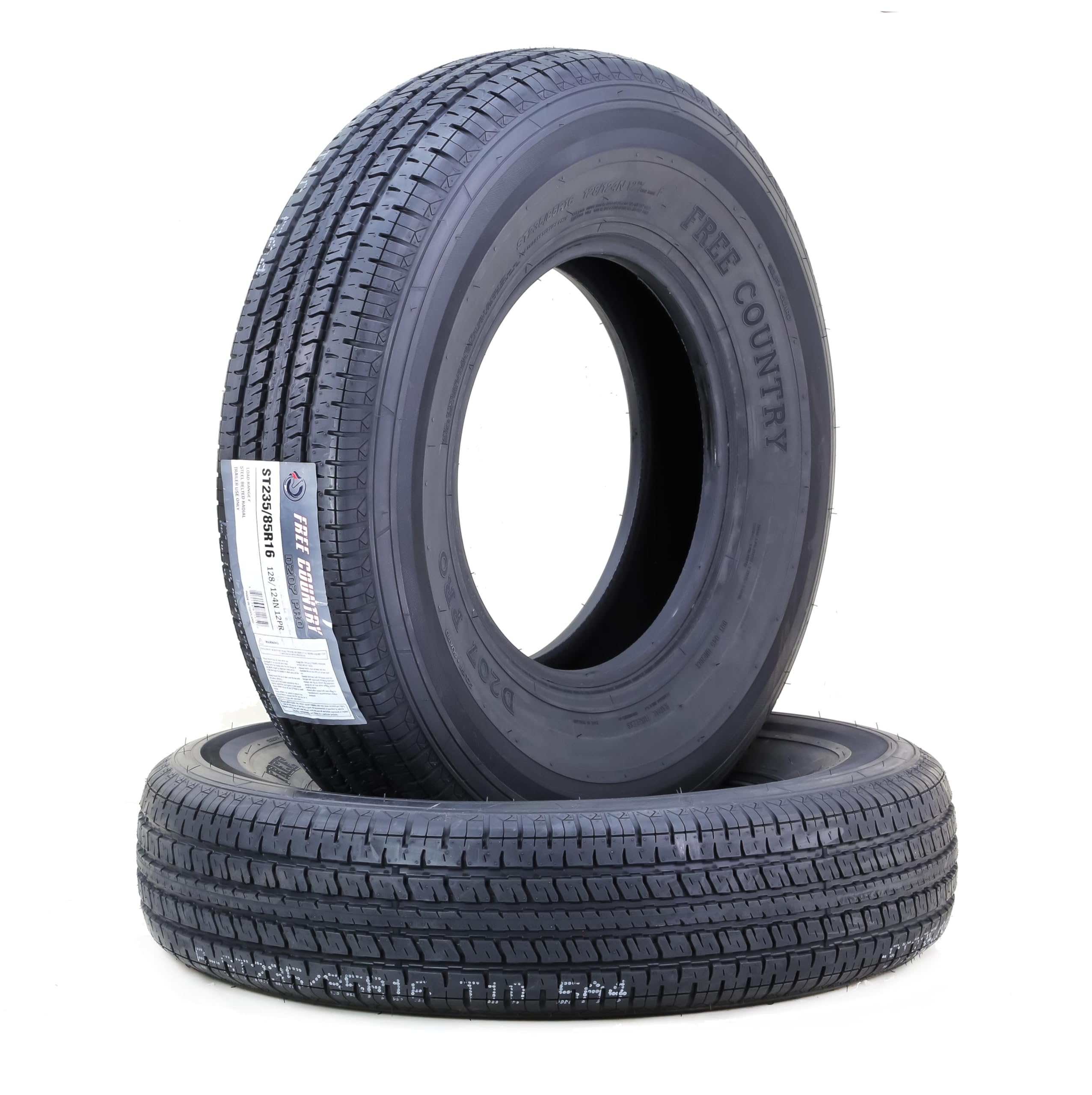 2 Premium FREE COUNTRY Trailer Tires ST235/85R16 Radial 12PR Load Range F w/Scuff Guard