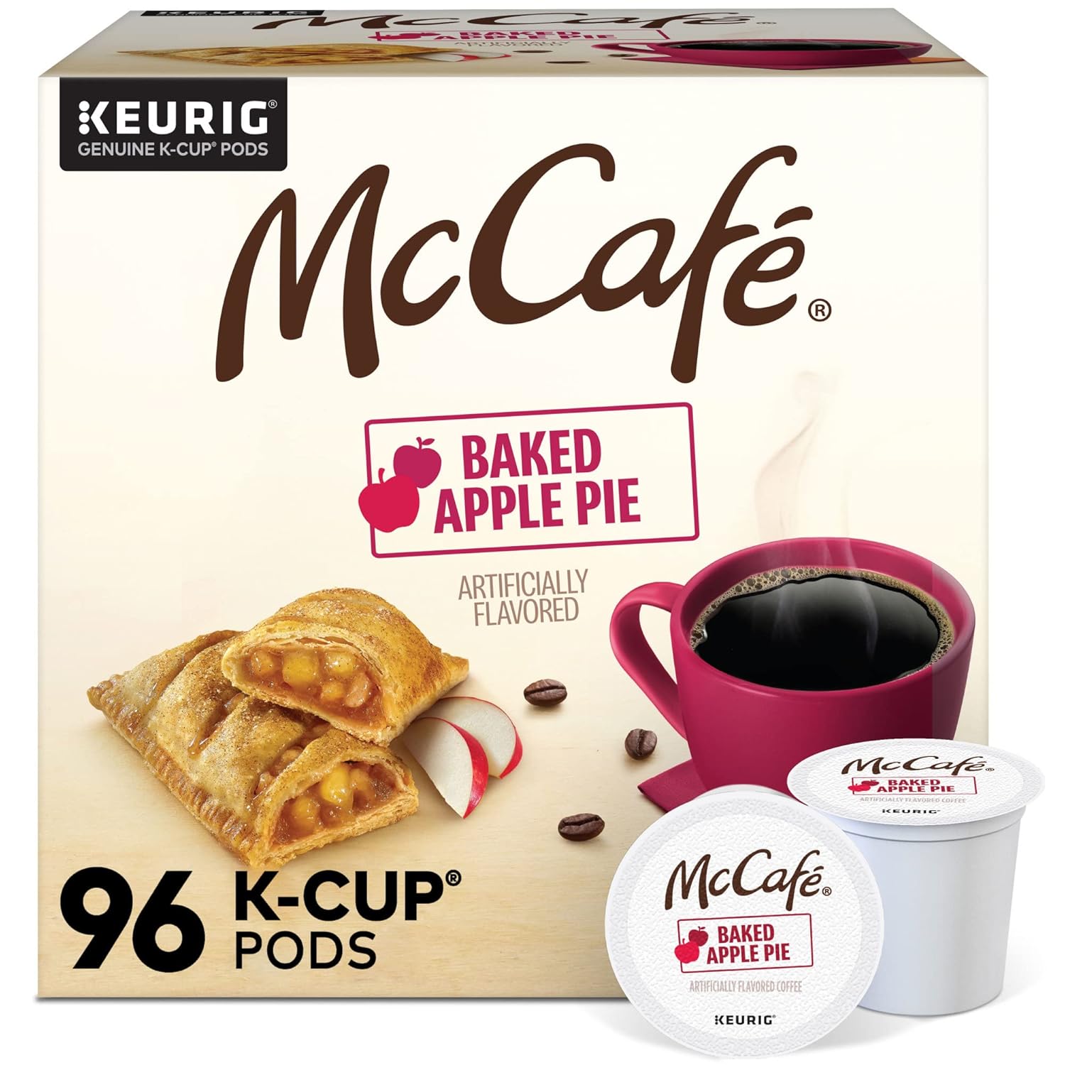 McCafe Baked Apple Pie Coffee, Keurig Single Serve K-Cup Pods, Count Baked Apple Pie Count (Pack of 6) 10 ct Best by 12-16-2025