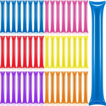 Civaner 48 Pcs Thunder Stick Boom Stick Cheering Noise Maker,Multi Color