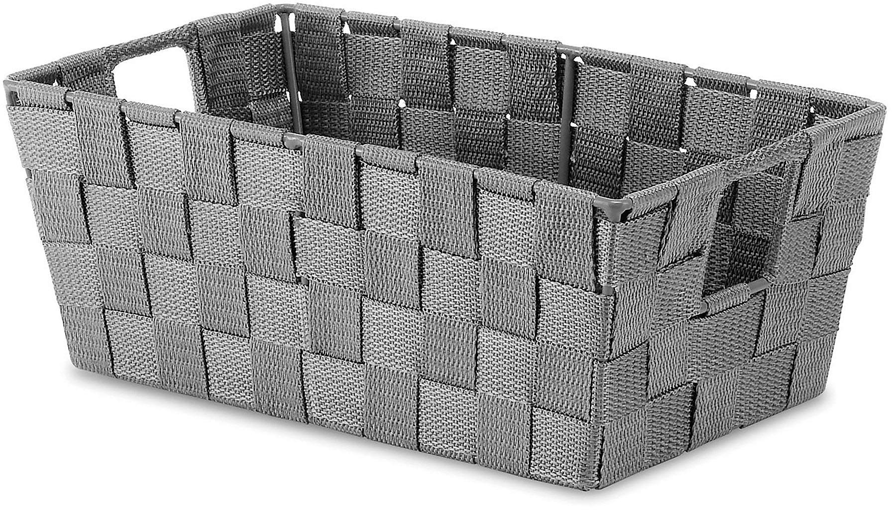 GRAY WOVEN STRAP SMALL SHELF TO