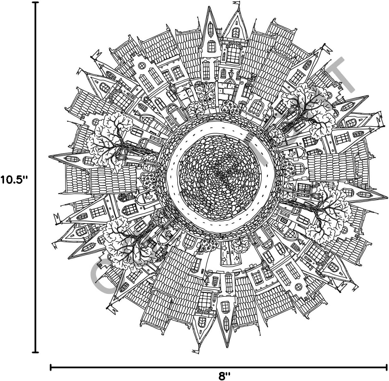 ZOCO ZenDoodle Custom Coloring Books – 150 Bulk Pack with Pencils – Mindfulness Gifts for Adults, Seniors, Teens – Great for Wellness Programs, Group Activities & Assisted Living – Add Your Imprint