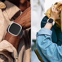 Vista 7 de Rc-Z Funda protectora para Fitbit Sense & Versa 3 con protector de pantalla, paquete de 4, material de TPU antiarañazos, compatible con versiones