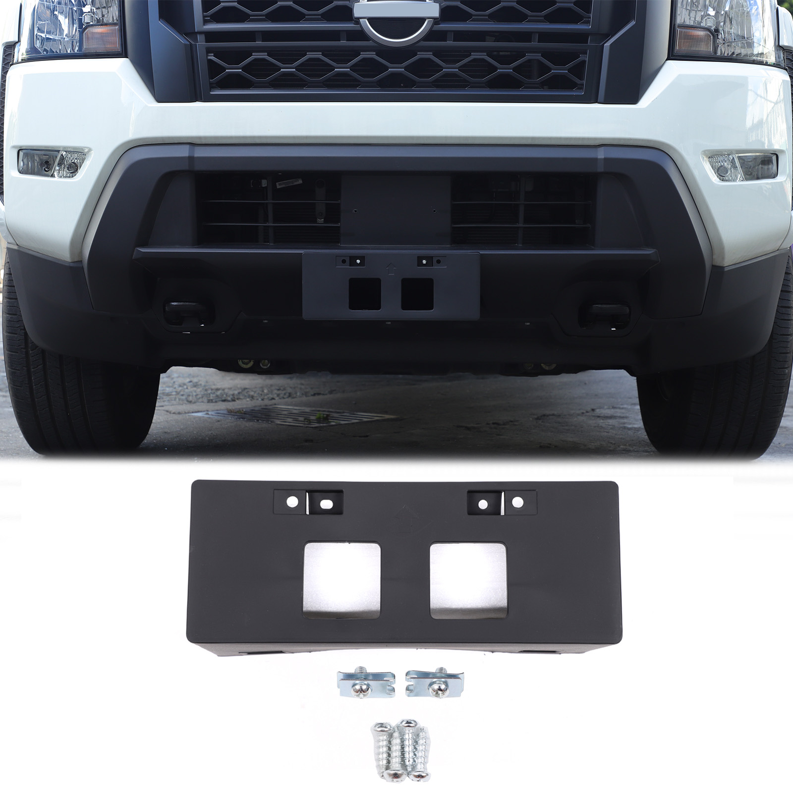 Amazon.com: Front Bumper License Plate Mount Frame Bracket