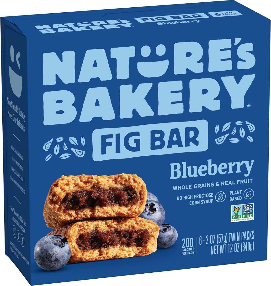 Nature's Bakery Barras de higos y arándanos, 2 onzas, 6 unidades