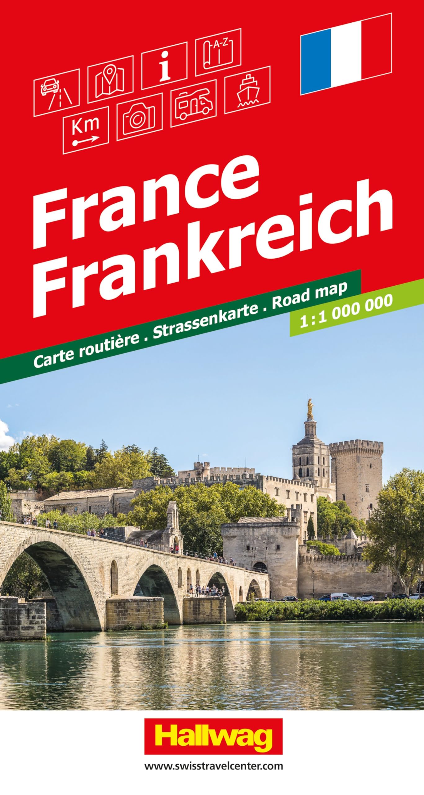 France: Inkl. Transitpläne, Ortsverzeichnis und Reiseinformationen (Road maps)