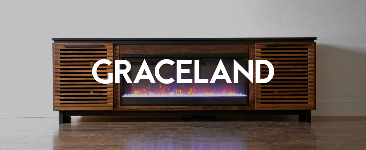 Amazon.com: Bridgevine Home Graceland 69 inch Electric Fireplace