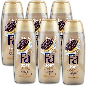 FA Cream Shower Cream & Oil Coconut Cocoa Butter 6 x 250 ml Pack of 6