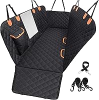 EasyHaWei Dog Car Seat Cover Backseat Hammock - 600D Waterproof Scratchproof Nonslip Pet Protector with Mesh Window for SUV Truck (54" W x 58" L)