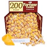 Snackathon Fortune Cookies, Individually Wrapped, Bulk Pack, Premium USA Made (200 Count, Vanilla)
