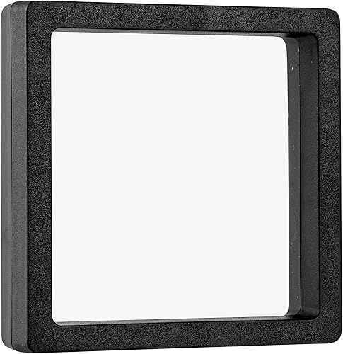 Miniatura 17 de Restaurantware Display Tek - Vitrinas flotantes de 3.5 x 3.5 pulgadas, 10 carcasas de exhibición de marco, soportes se venden por separado, vitrinas