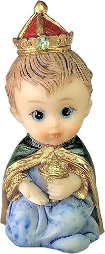 Miniatura 6 de Juego de 11 figuras de pesebre  Bebé Jesús, María, José, Pastor, 3 reyes, ángel, vaca, burro y oveja