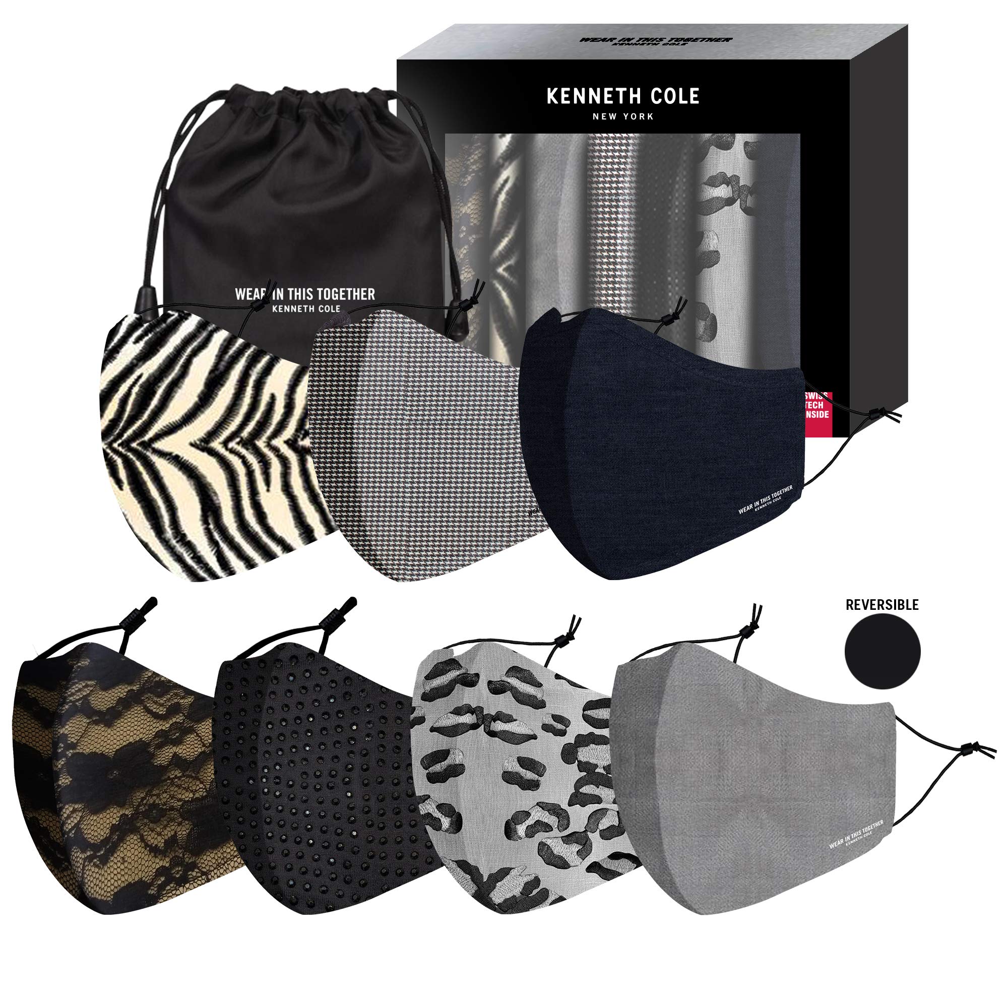 Kenneth Cole Perfect Gifting Face Masks Set with HeiQ V-block and SmartTemp for Women