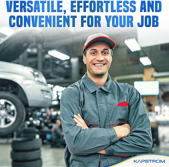 3-Jaw Gear Puller - Heavy-Duty Bearing Removal Tool for Pulley, Flywheel, Steering Wheel & Brake Disc - CR-V Steel Extractor w/Reversible Jaws for Automotive Repairs & Maintenance - by KapStrom