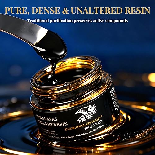 Miniatura 6 de Resina Shilajit del Himalaya, grado dorado puro, 100% natural con más de 85 oligominerales | Impulso de energía y apoyo inmunológico para hombres y